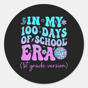 Sticker Rond Dans Mes 100 Jours De L'Ère D'École 1Ere Année Étu