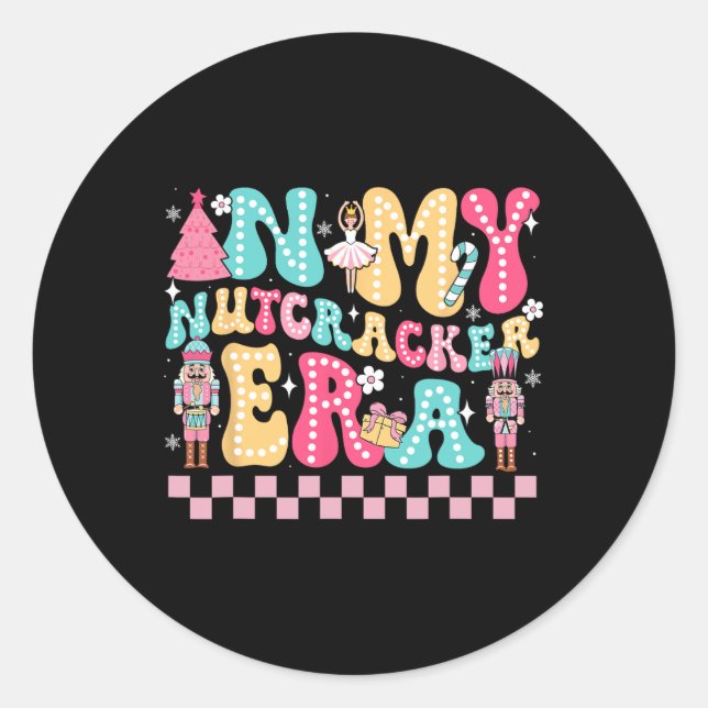Sticker Rond Dans Mon Era Nutcracker Era Nutcracker Squad Chris (Devant)