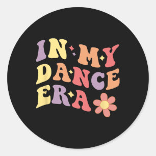 Sticker Rond Dans Mon Ère De Danse Drôle Drôle Danse Fille Femm