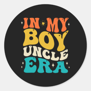 Sticker Rond Dans Mon Petit Oncle Era Meilleurs Cadeaux Oncle D