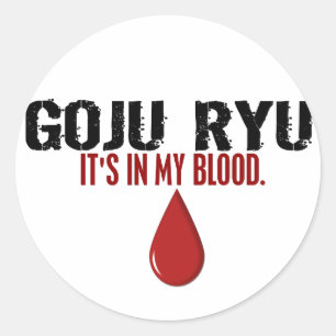 Sticker Rond Dans Mon Sang GOJU RYU