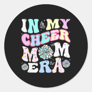 Sticker Rond Dans My Cheer Mom Era Funny Cheerleader Da de la m