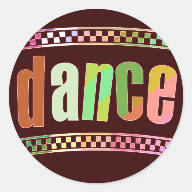 Sticker Rond Danse (Devant)