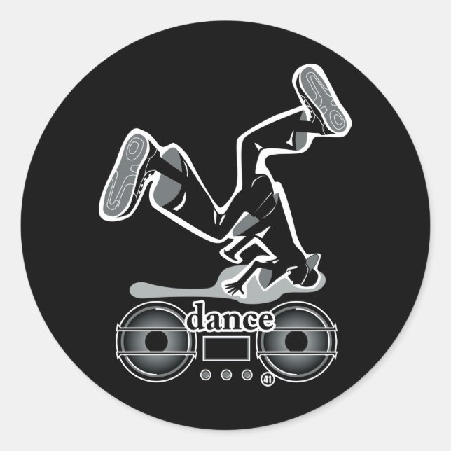 STICKER ROND DANSE2 (Devant)