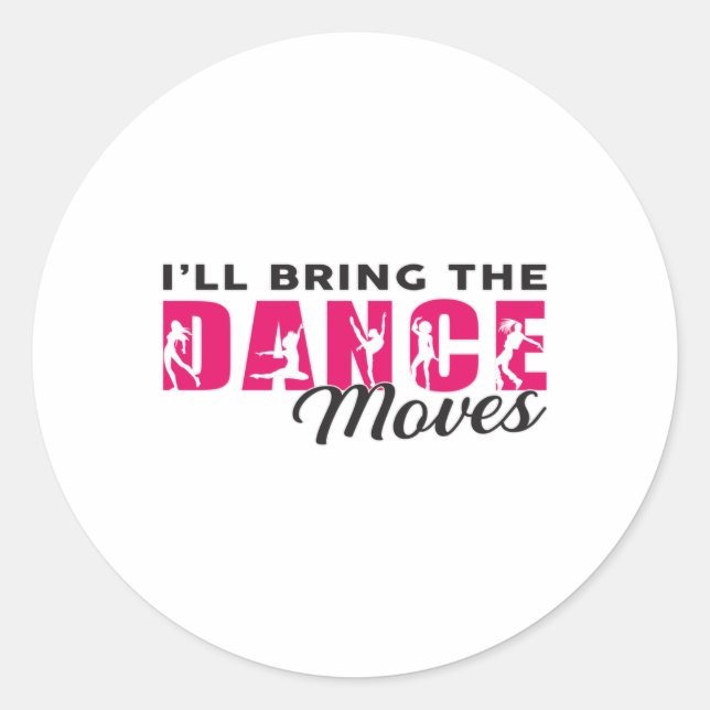 Sticker Rond Danse Ballerina Danse Queen Dancer Idée cadeau (Devant)