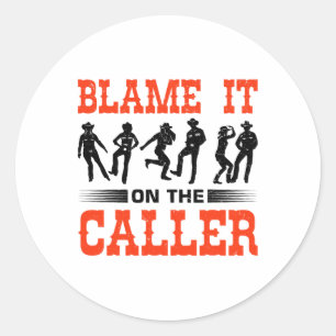 Sticker Rond Danse Carré Occidentale Design Pour Une Danse Carr