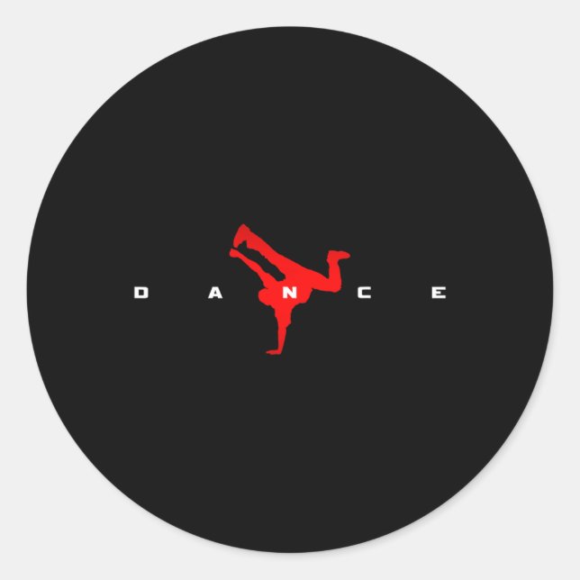 Sticker Rond Danse Danse (Devant)