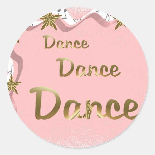 Sticker Rond Danse Danse Danse (Devant)