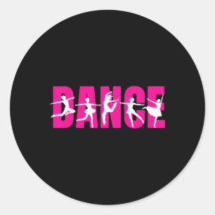 Sticker Rond Danse - Danse Danseuse Amour