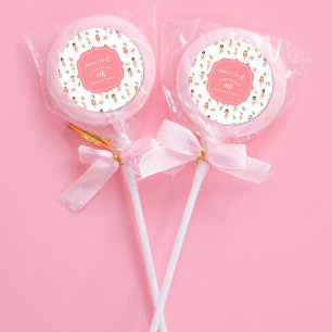 Sticker Rond Danse de ballet & Twirl Ballerina rose Anniversair