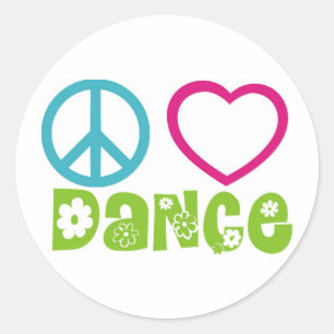 Sticker Rond Danse de la paix
