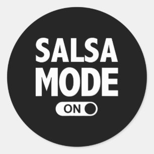 Sticker Rond Danse de Salsa Danser drôle Mode de danse sur