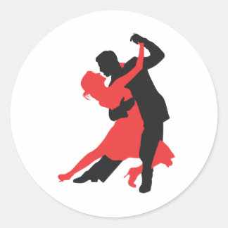 Sticker Rond danse en couple