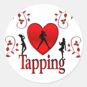 Sticker Rond Danse I Heart Tap