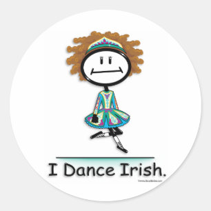 Sticker Rond Danse irlandaise