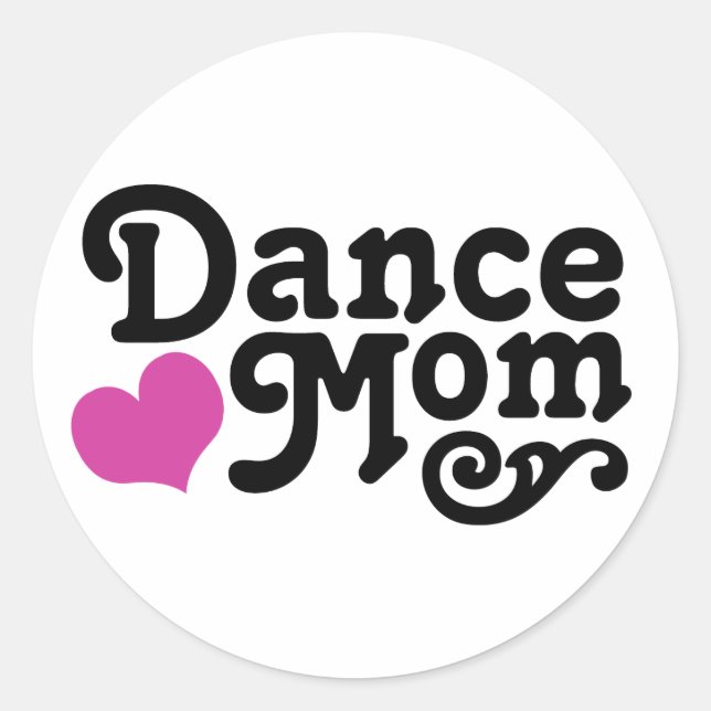 Sticker Rond Danse maman (Devant)