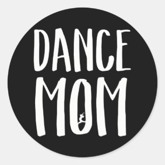 Sticker Rond Danse Maman pour Fier Cool Moms de danseuses