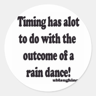 Sticker Rond danse pluie