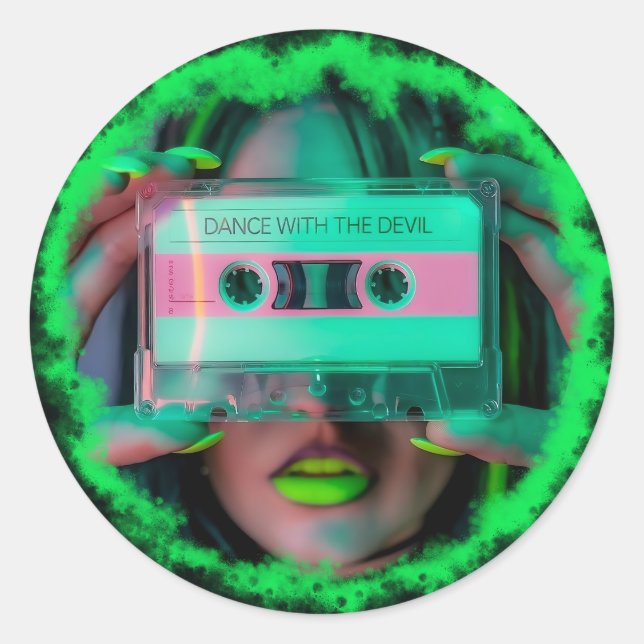 Sticker Rond danser avec le diable (Devant)