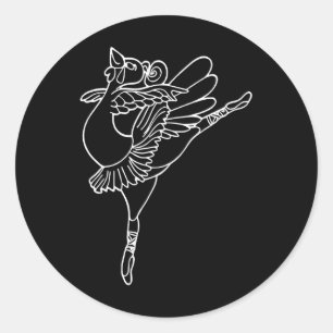 Sticker Rond Danser Turquie Bon thanksgiving Day Ballet Danse