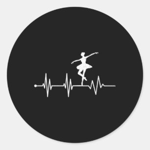 Sticker Rond Danseur de ballet Hebeat Ballerina Dance