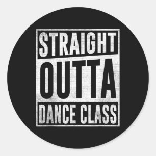 Sticker Rond Danseuse Danser Droit Dehors Danse Cl