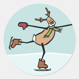 Sticker Rond Danseuse douce - Noël