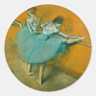 Sticker Rond Danseuses au Bar Ballet