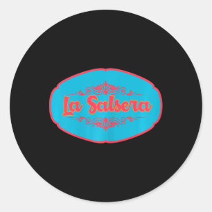 Sticker Rond Danseuses de salsa de la Salsera