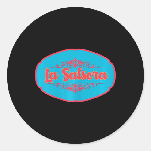 Sticker Rond Danseuses de salsa de la Salsera (Devant)