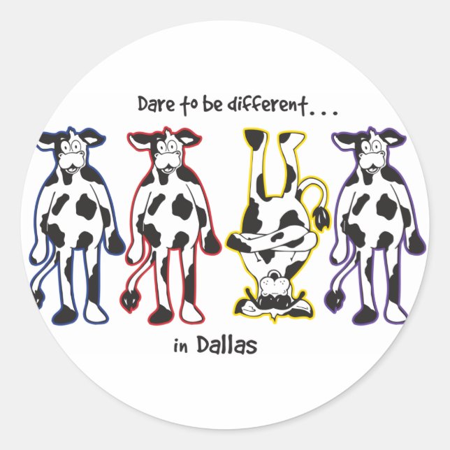 Sticker Rond Dare-in-Dalls (Devant)