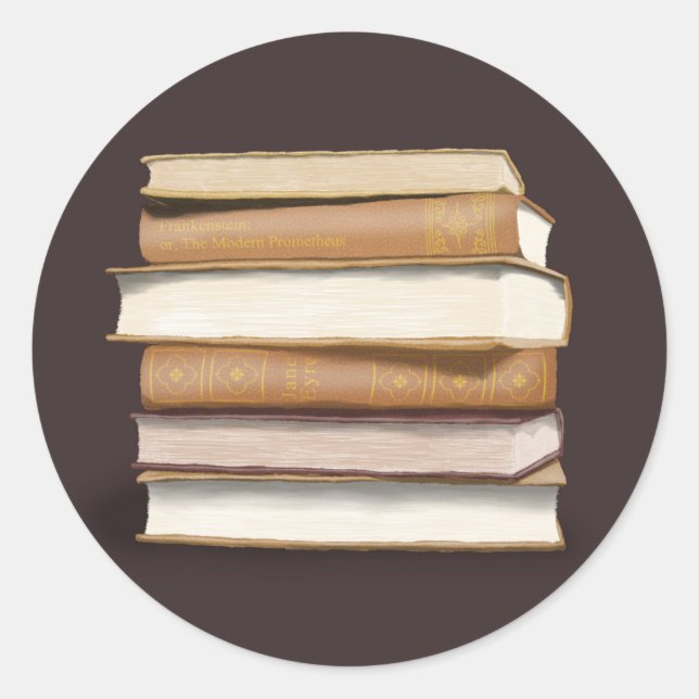 Sticker Rond Dark Academia (Devant)