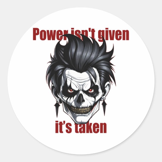 Sticker Rond Dark Dominance (Devant)