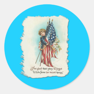 Sticker Rond Darling Vintage Americana Design