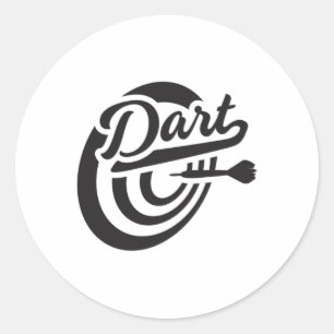 Sticker Rond Darts Dart 180 Dartboard Bullseye Arrow Idée cadea
