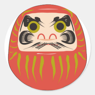 Sticker Rond Daruma