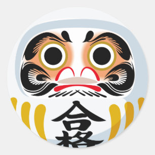 Sticker Rond Daruma
