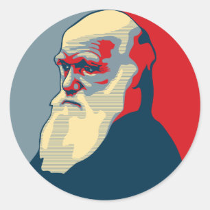Sticker Rond Darwin, pas de texte