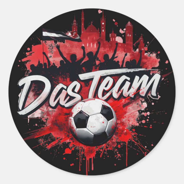 Sticker Rond Das Team - le surnom de l'équipe d'Autriche (Devant)