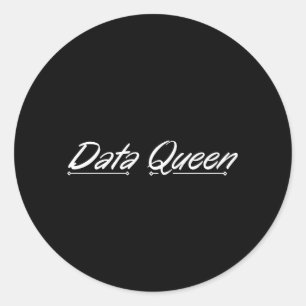Sticker Rond Data Queen - Comptabilité