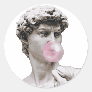 Sticker Rond David - Buble Gum