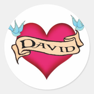 Sticker Rond David - T-shirts et cadeaux faits sur commande de