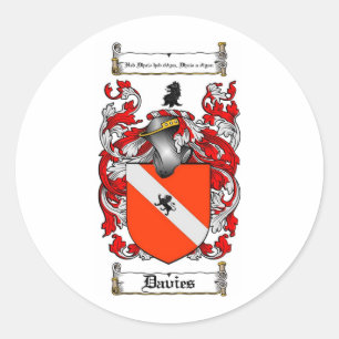 STICKER ROND DAVIES FAMILLE CREST - DAVIES BRAS
