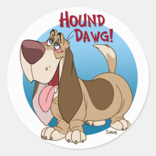 Sticker Rond dawg de Hound