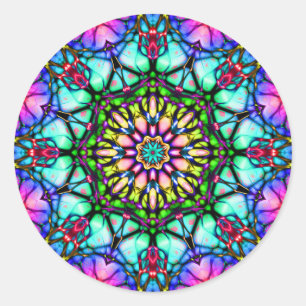 Sticker Rond Dayrêves Kaleidoscope Mandala