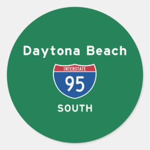 Sticker Rond Daytona Beach 95