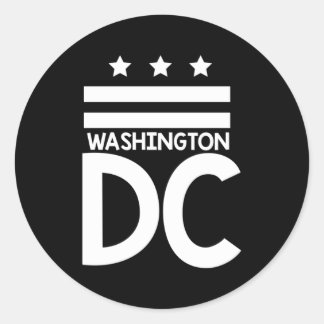 Sticker Rond Dc Indicateur Washington Dc