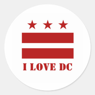 STICKER ROND DC LOVE