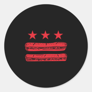 Sticker Rond Dc Sandwich Guy Résiste Lanceur De Sandwich Anti-g