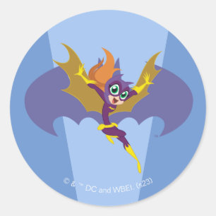 Sticker Rond DC Super Hero Girls Batgirl